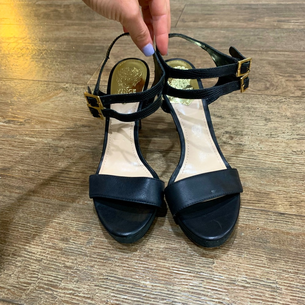 VC Black Strapy Heel